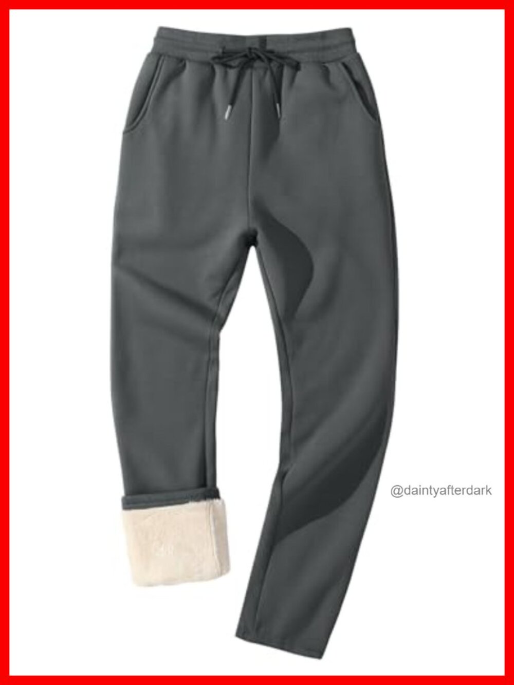 Men's Fleece Lined Sherpa Sweatpants Winter Warm Jogger Pants Thermal